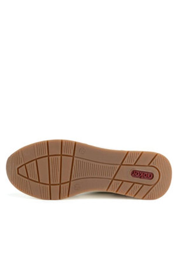 Rieker Sneakersy 58959-62 Beżowy. Kolor: beżowy. Materiał: materiał