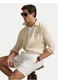 Polo Ralph Lauren Koszula 710968915005 Beżowy Slim Fit. Typ kołnierza: polo. Kolor: beżowy. Materiał: len #3