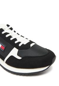 Tommy Jeans Sneakersy Tjm Runner Casual EM0EM01590 Czarny. Okazja: na co dzień. Kolor: czarny. Materiał: materiał #5