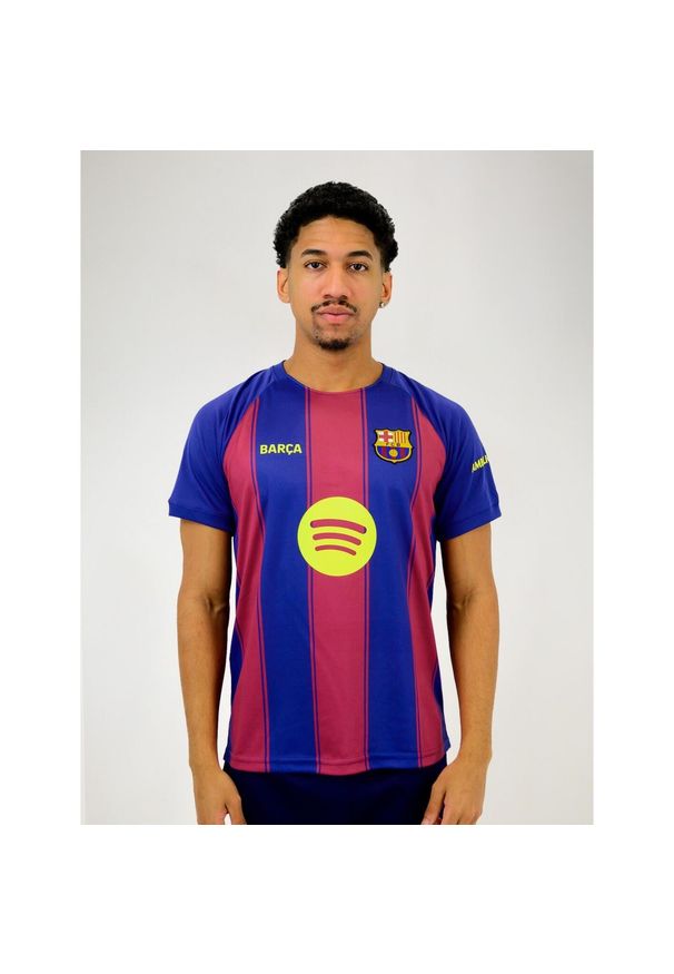 Koszulka domowa premium unisex FC Barcelona 25-26. Kolor: czerwony, wielokolorowy. Materiał: materiał. Sport: piłka nożna