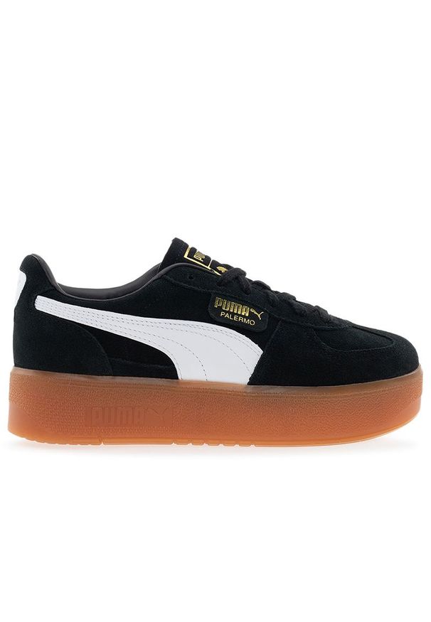 Buty Puma Palermo Elevata 39934801 - czarne. Kolor: czarny. Materiał: zamsz, skóra, guma. Szerokość cholewki: normalna. Obcas: na platformie. Sport: tenis