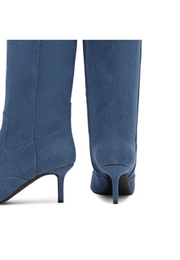 Nine West Kowbojki ZARIYA 909001D Niebieski. Kolor: niebieski. Materiał: materiał