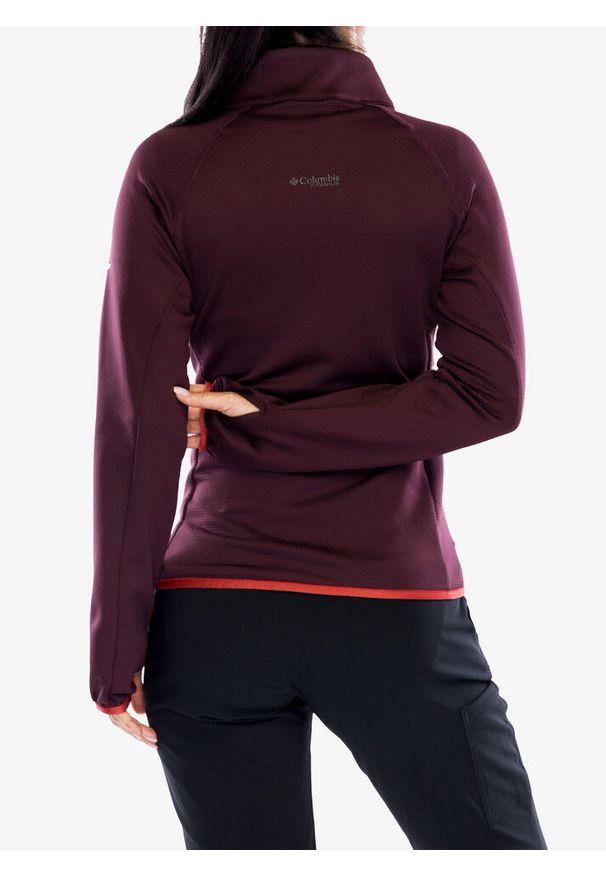 columbia - Bluza polarowa damska Columbia Triple Canyon Grid Fleece Full Zip. Kolor: czerwony, wielokolorowy, fioletowy. Materiał: polar