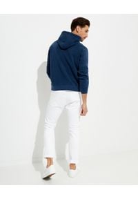 Ralph Lauren - RALPH LAUREN - Granatowa bluza z kapturem Garment-Dyed. Typ kołnierza: kaptur. Kolor: niebieski. Wzór: haft #4