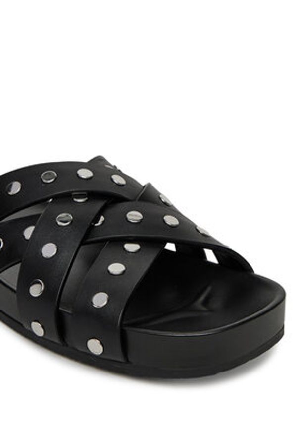 MICHAEL Michael Kors Klapki Irene 40S5IRFS5L Czarny. Kolor: czarny. Materiał: skóra