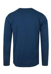 Koszulka z Długim Rękawem (Longsleeve) - Pako Jeans - Dekolt na Guziki - Niebieska. Okazja: na co dzień. Kolor: niebieski. Materiał: bawełna. Długość rękawa: długi rękaw. Długość: długie. Styl: casual #2