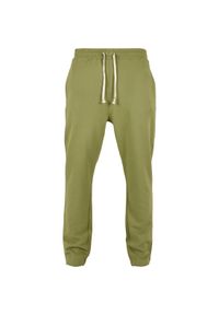 Spodnie do biegania Urban Classics organic low crotch. Kolor: zielony #1