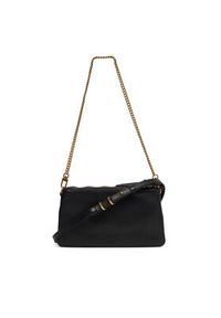 Pinko - PINKO Torebka Double Mini Al 25-26 PLTT 105359 A0QO Czarny. Kolor: czarny. Materiał: skórzane #5