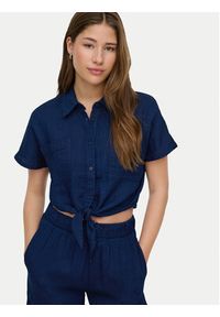 only - ONLY Koszula Leoni 15367290 Granatowy Regular Fit. Kolor: niebieski. Materiał: bawełna #3
