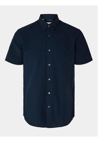 Selected Homme Koszula 16079057 Granatowy Slim Fit. Kolor: niebieski. Materiał: bawełna #5