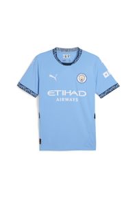 Koszulka piłkarska Puma Manchester City domowa sezon 24/25. Materiał: materiał. Sport: piłka nożna
