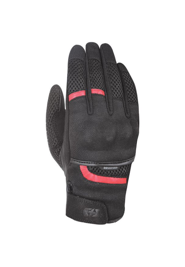 Rękawice rowerowe Oxford Brisbane Air w rozmiarze M/8 czarno-czerwone. Kolor: czerwony, wielokolorowy, czarny. Sport: kolarstwo