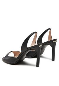 Calvin Klein Sandały Heel D'Orsay Sandal 90 Lth HW0HW02124 Czarny. Kolor: czarny. Materiał: skóra #5