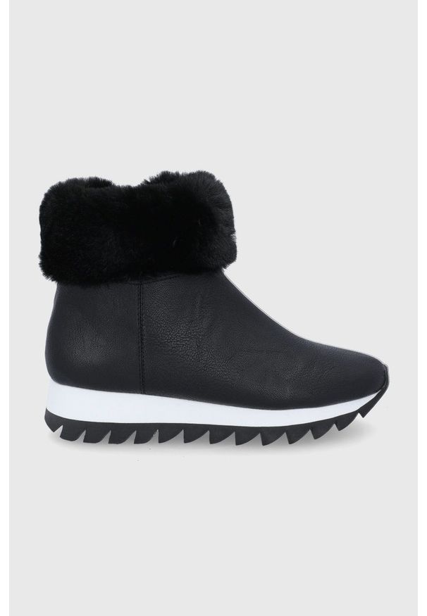 DKNY - Dkny - Botki. Nosek buta: okrągły. Kolor: czarny