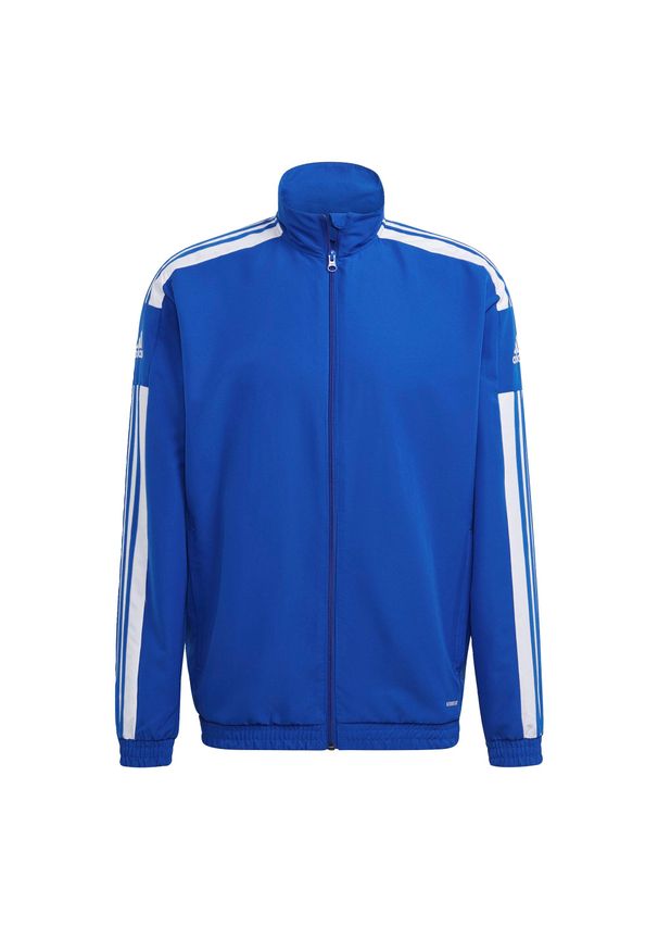 Adidas - Kurtka adidas Squadra 21 Presentation. Kolor: biały, wielokolorowy, niebieski