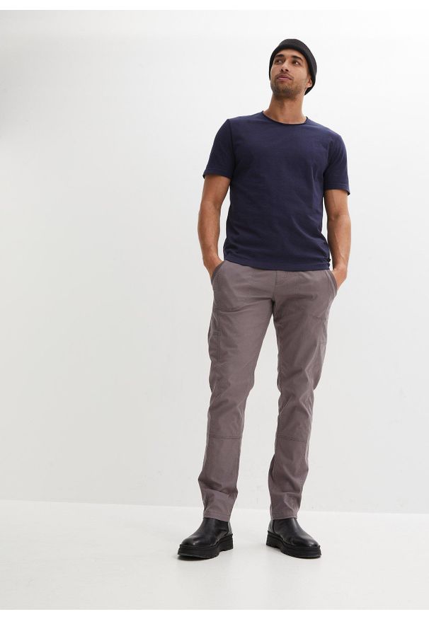 bonprix - T-shirt z czystej bawełny organicznej. Kolor: niebieski. Materiał: bawełna