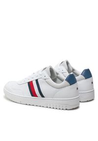 TOMMY HILFIGER - Tommy Hilfiger Sneakersy Th Basket Core Lite FM0FM05116 Biały. Kolor: biały. Materiał: materiał #4