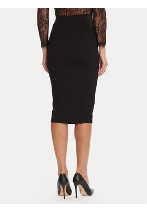 Rinascimento Spódnica ołówkowa CFC0126163003 Czarny Slim Fit. Kolor: czarny. Materiał: syntetyk, wiskoza