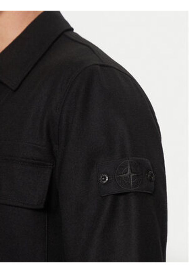 Stone Island Kurtka przejściowa 8115120F4 Czarny Regular Fit. Kolor: czarny. Materiał: wełna