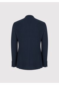 Pako Lorente - PAKO LORENTE – Granatowa dzianinowa marynarka męska. Kolor: niebieski. Materiał: dzianina #6