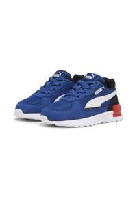 Puma - Niemowlęce obuwie sportowe Graviton AC PUMA Clyde Royal White Black Blue. Kolor: biały, niebieski, wielokolorowy #2