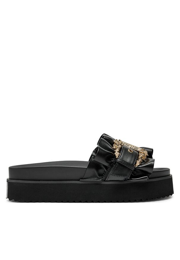 Klapki Versace Jeans Couture. Kolor: czarny