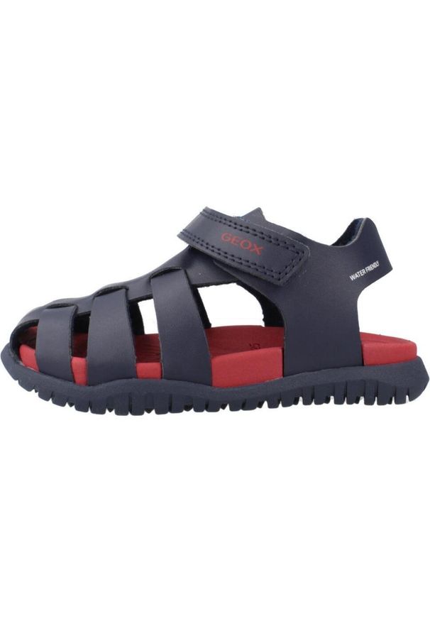 Sandały Geox Model B Sandal Fusbetto Bo Kolor Niebieski. Kolor: niebieski. Materiał: tkanina