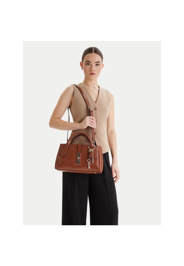 Torebka Guess. Kolor: brązowy
