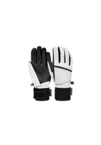 Rękawice narciarskie damskie Reusch Tessa Primaloft kozia skóra nieprzemakalne. Kolor: biały, wielokolorowy, czarny. Materiał: skóra. Technologia: Primaloft. Sport: narciarstwo
