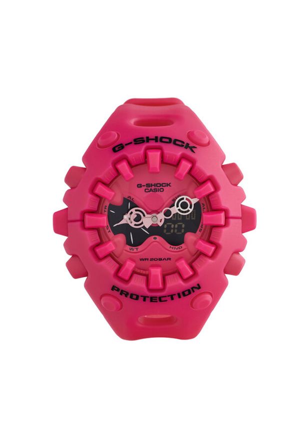 G-Shock Zegarek Original GA-V01-4AER Różowy. Kolor: różowy. Materiał: syntetyk