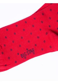 Big-Star - Skarpety damskie bawełniane czerwone Alva 603. Kolor: czerwony. Materiał: bawełna #3