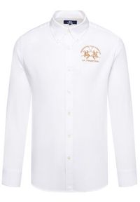 La Martina Koszula Poplin CCMC01 PP003 Biały Regular Fit. Kolor: biały. Materiał: bawełna #2