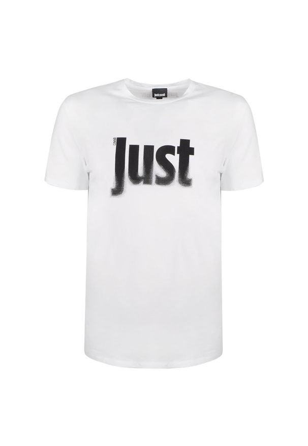 T-shirt Roberto Cavalli casualowy, na co dzień, z okrągłym kołnierzem