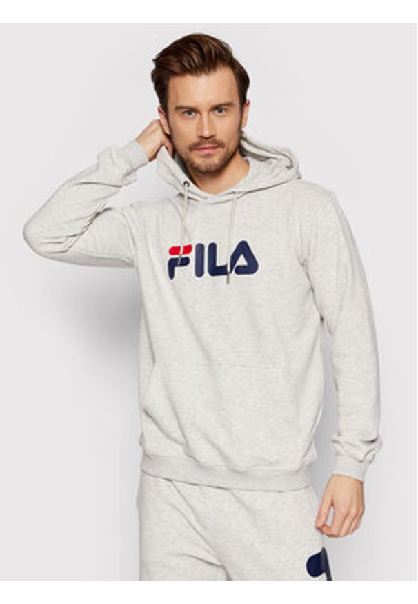 Fila Bluza Unisex Barumini FAU0068 Szary Regular Fit. Kolor: szary. Materiał: bawełna