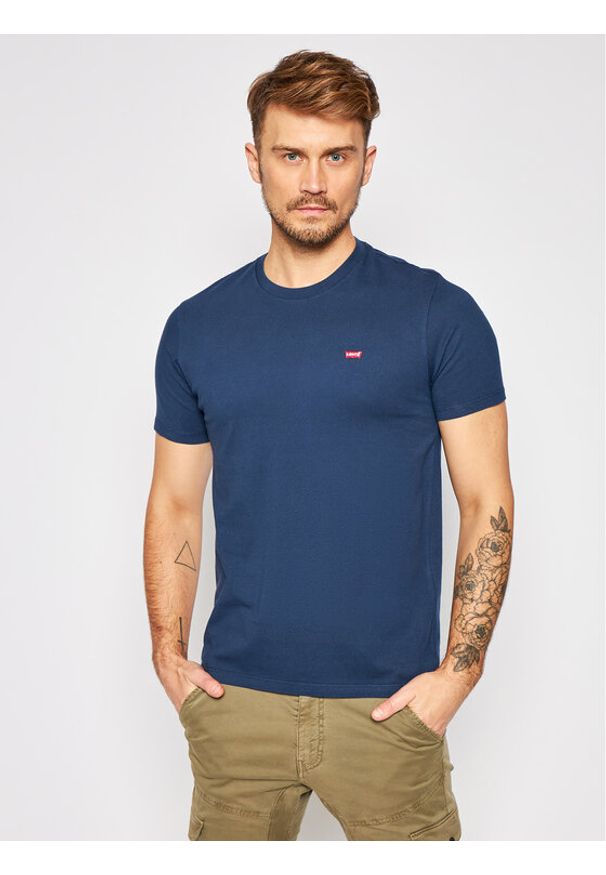 Levi's® T-Shirt The Original 56605-0017 Granatowy Regular Fit. Kolor: niebieski. Materiał: bawełna