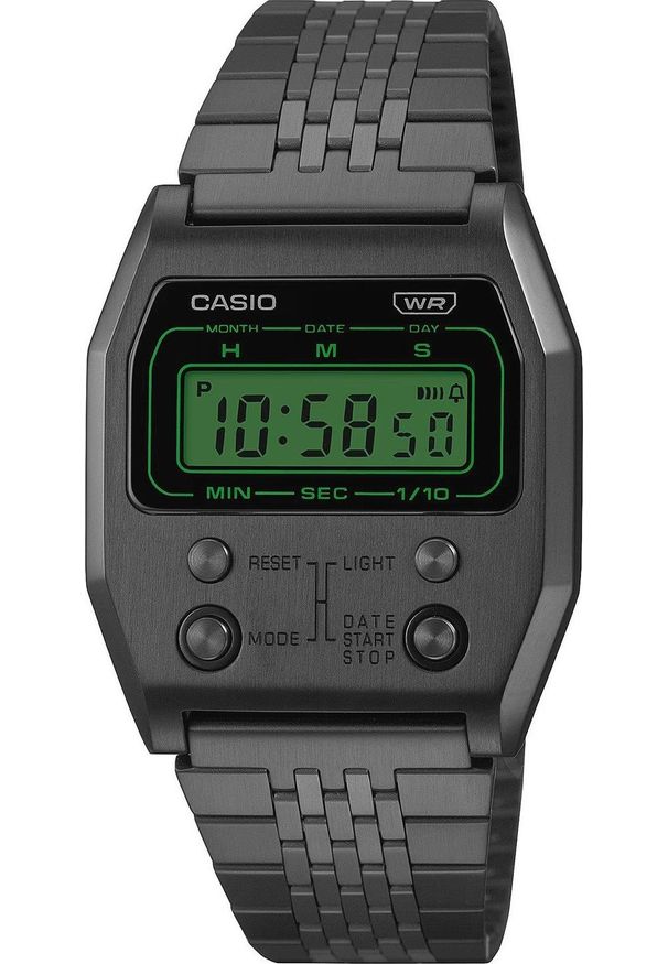 Zegarek Casio Zegarek męski Casio A1100B-1EF czarny. Kolor: czarny