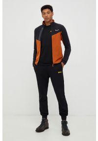Salewa bluza sportowa męska kolor pomarańczowy wzorzysta. Kolor: pomarańczowy. Materiał: materiał. Styl: sportowy #5