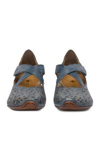 Rieker Półbuty 43773-12 Granatowy. Kolor: niebieski. Materiał: skóra #7