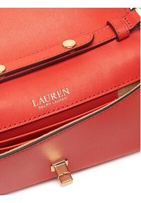 Lauren Ralph Lauren - LAUREN RALPH LAUREN Torebka Turn-Lock 432915377011 Pomarańczowy. Kolor: pomarańczowy. Materiał: skórzane #4
