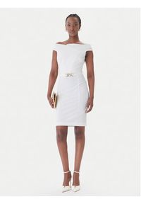 Rinascimento Sukienka koktajlowa CFC0127755003 Biały Slim Fit. Kolor: biały. Materiał: syntetyk. Styl: wizytowy #6