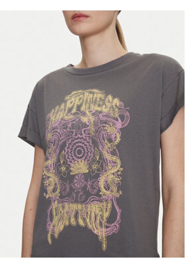 Noisy may - Noisy May T-Shirt Gaby 27033385 Szary Regular Fit. Kolor: szary. Materiał: bawełna