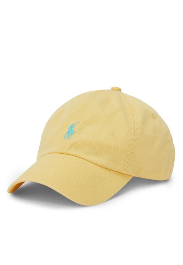 Polo Ralph Lauren Czapka z daszkiem 710667709043 Żółty. Kolor: żółty. Materiał: bawełna