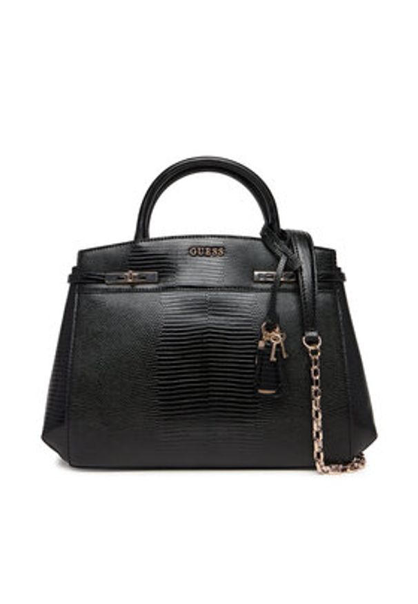 Guess Torebka Melinda HWKL99 33060 Czarny. Kolor: czarny. Materiał: skórzane