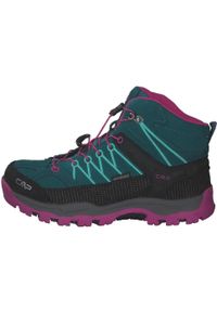 Buty dla dziewczynek CMP Kids Rigel Mid WP. Kolor: różowy. Styl: sportowy. Sport: turystyka piesza