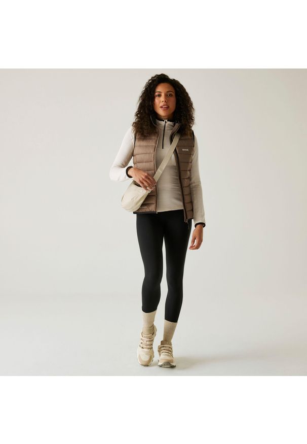 Regatta - Marizion Damska kamizelka spacerowa z przegrodami. Kolor: brązowy. Sport: turystyka piesza