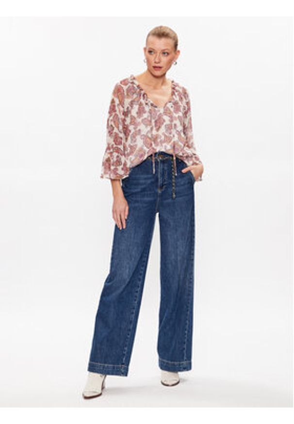 Marc Aurel Bluzka 6091 1010 24621 Kolorowy Relaxed Fit. Materiał: syntetyk. Wzór: kolorowy