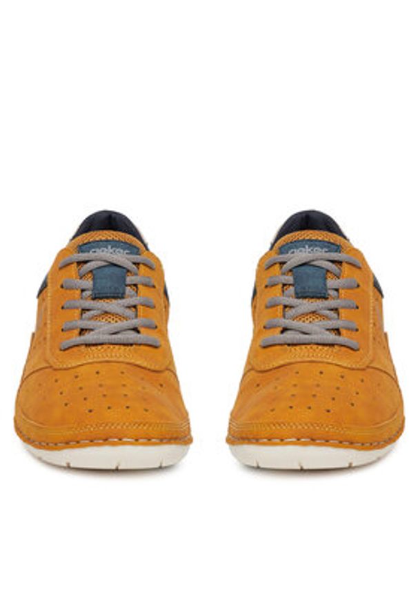 Rieker Sneakersy 07506-68 Brązowy. Kolor: brązowy. Materiał: skóra
