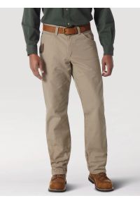 Wrangler - WRANGLER RIGGS WORKWEAR CARPENTER DARK KHAKI 3W020DK. Kolor: brązowy