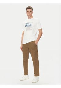 BOSS T-Shirt Te_Ontheway 50539180 Biały Regular Fit. Kolor: biały. Materiał: bawełna #5