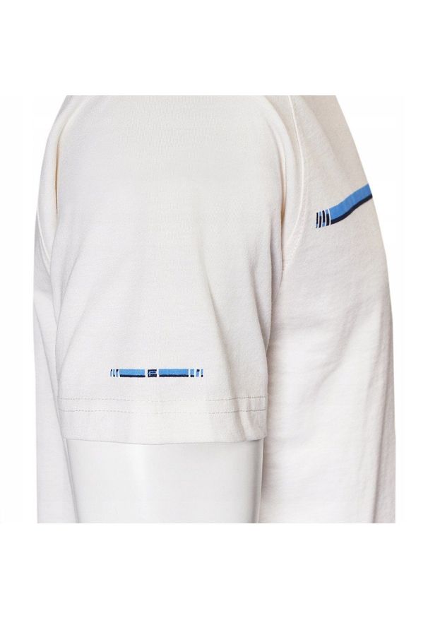 Klasyczny T-Shirt z Logo - Pako Jeans - Jasny Beż (Ecru). Okazja: na co dzień. Kolor: brązowy, beżowy, wielokolorowy. Materiał: bawełna. Wzór: nadruk. Styl: klasyczny